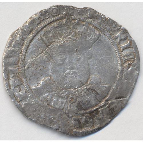 260 - Henry VIII. Third coinage testoon, tower mint mintmark pellet in annulet/ lis, fine, cracked. (S.236... 