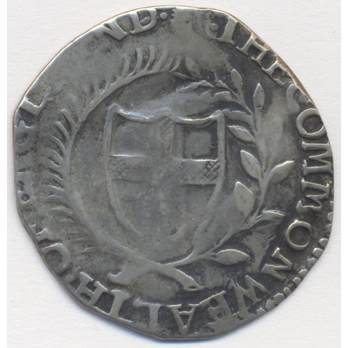 286 - Commonwealth. 1656 shilling, mint mark sun, nearly very fine. (S.3217) (See photo) (Y)