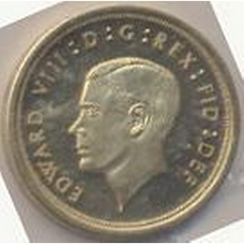 306 - 1936 Pattern 9ct gold proof sovereign FDC, weighs 6.15g. (Y)