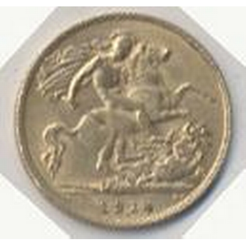 351 - Investment Gold lot - documents required. 1914 half sovereign fine. (Y)