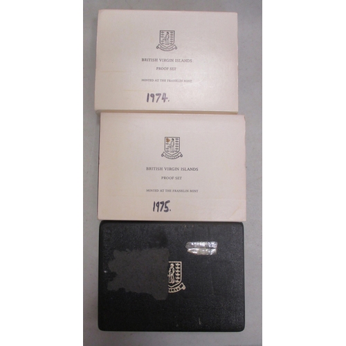 519 - Collection with boxed silver proofs FDC with New Zealand $1 1975-76, Sierra Leone 1L 1974, Gibraltar... 