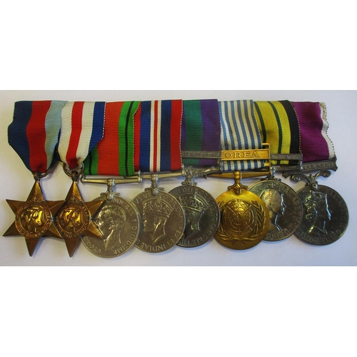 80 - WW2 1939-1945, France and Germany Stars, Defence Medal, BWM, 1923 GSM Palestine 1945-48 clasp, 1951 ... 