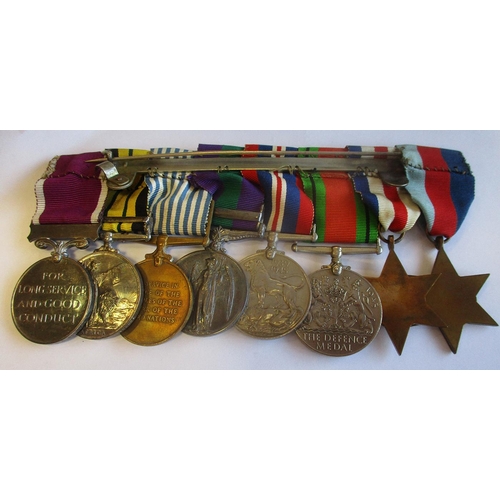 80 - WW2 1939-1945, France and Germany Stars, Defence Medal, BWM, 1923 GSM Palestine 1945-48 clasp, 1951 ... 