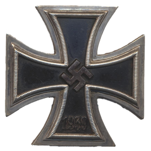 99 - Third Reich. 1939 Iron Cross 1st Class, screwback, slightly vaulted, L55 double struck to bottom arm... 