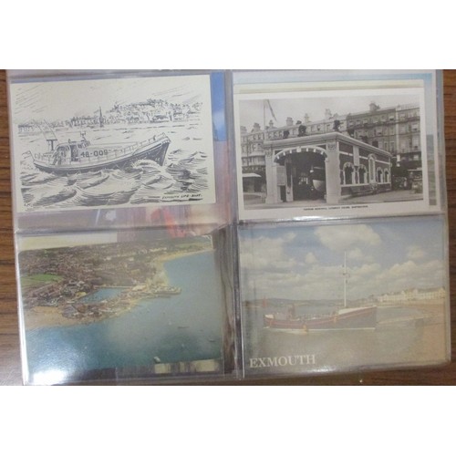 366 - Lifeboats. Comprehensive coln. in 9 modern albums of vintage and modern cards. Lifeboat launchings, ... 