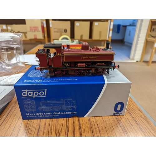 535 - Dapol. Range of O gauge Dapol locomotives and wagons, generally mint in near mint to mint boxes, wit... 