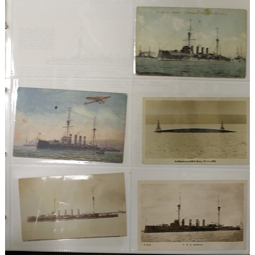 364 - Shipping. Coln. in large modern album of postcards and photographs with comprehensive check list. Ma... 