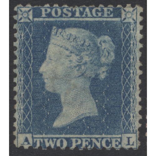 331 - Later L.E. range on s/page, with 1840 2d deep full blue 4 marg FU, 1841 1d red 4 marg unused, 1854-7... 