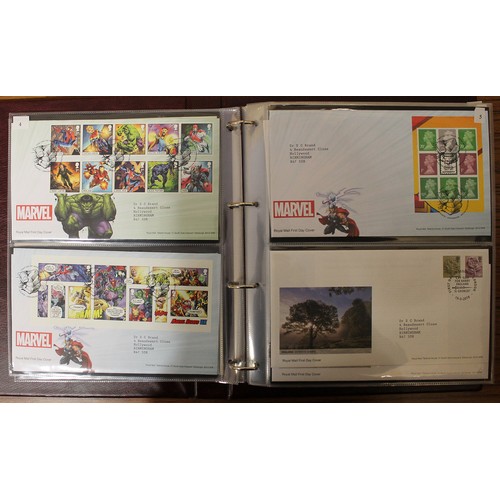 302 - 1966-2020 Extensive coln comprising mainly FDCs in 18 albums, some duplication with comems, M/S, Def... 