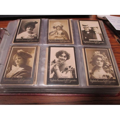 149 - Ogdens. Collection of Guinea Gold in 4 albums in mixed condition including Actresses, Boer War and G... 