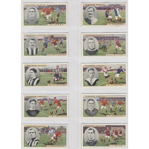 113 - Churchman. 1914 Footballers complete set in plastic sleeves generally fair to good. Cat. £2,250. (R)