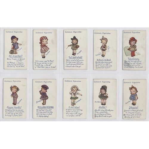 128 - Gallaher. 1916 Kute Kiddies complete set in plastic sleeves generally fair to good. Cat. £500. (See ... 