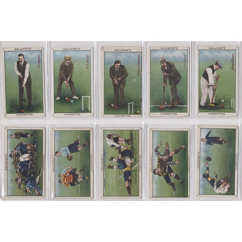 131 - Gallaher. 1912 Sports series complete set in plastic sleeves generally fair to good. Cat. £700. (See... 