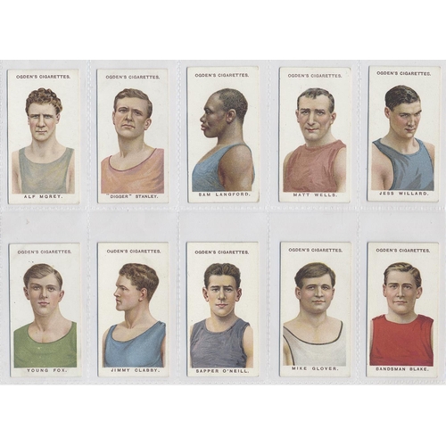 167 - Ogdens. 1915 Boxers complete set in plastic sleeves generally fair to good. Cat. £450. (See photo) (... 