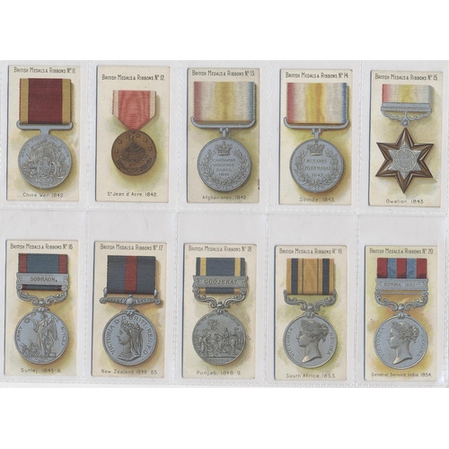 185 - Taddy. 1912 British Medals and Ribbons complete set in plastic sleeves generally good. Cat. £850. (S... 