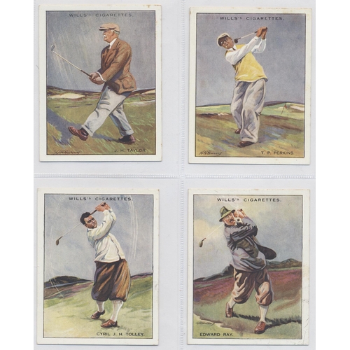 201 - Wills. 1930 Famous Golfers (L) complete set in plastic sleeves generally fair to good. Cat. £550. (S... 