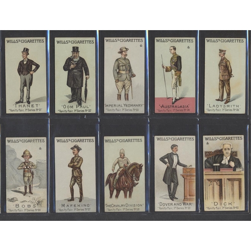 204 - Wills. Complete set of Wills 1902 Vanity Fair 1st series, generally good condition. Qty 50 Cat. £350... 