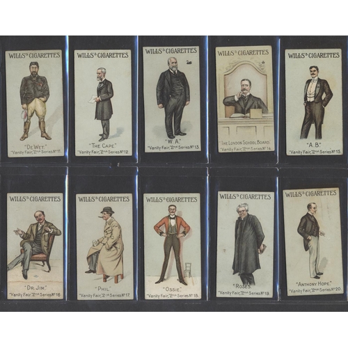 205 - Wills. Complete set of 1902 Wills Vanity Fair 2nd series, generally mixed condition. Qty 50 Cat. £35... 