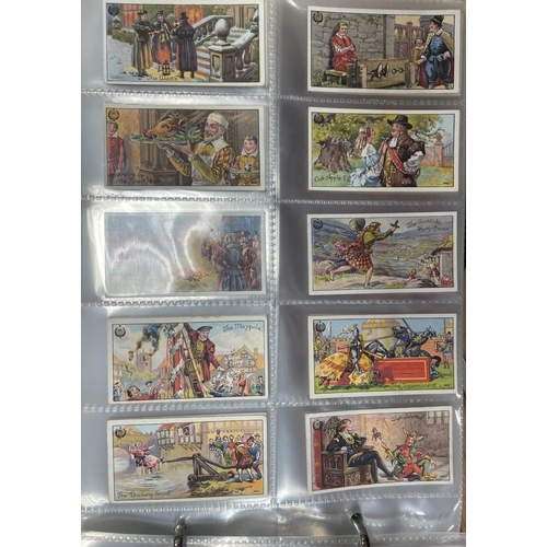 218 - Collection in album of part and complete sets including Typhoo Aesops Fables, Ancient and Annual Cus... 