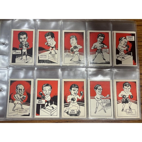 222 - Cummings. 1949 Famous Fighters complete set in plastic leaves generally fair to good. Cat £320. (See... 