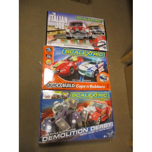 370 - Scalextric. Range of 1/32 scale sets, generally mint in very good to excellent boxes, with C1279, C1... 