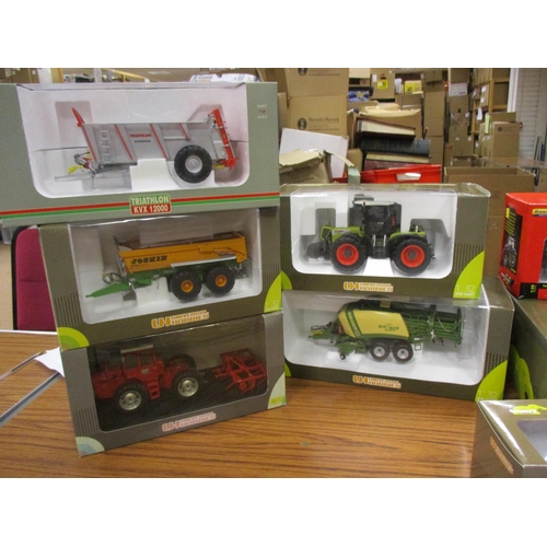 462 - Collection of 1:32 Farm Machinery mint in excellent boxes Tractors include Britains New Holland T8, ... 