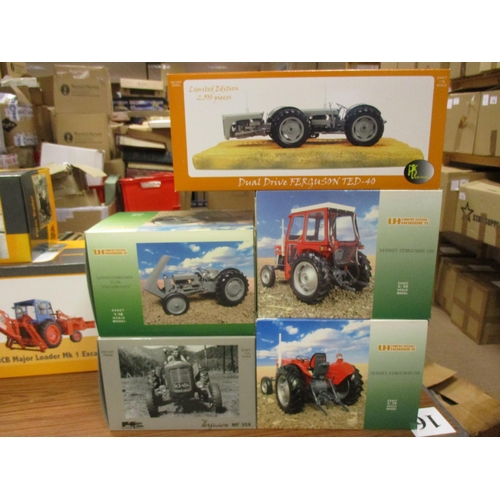 534 - Universal Hobbies. Collection of Massey Ferguson Tractors in 1:16 featuring 135 (2), 35X, Ferguson T... 