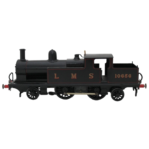 562 - Scratch/ Kit Built. O Gauge LMS 10656 black 2-4-2 3-rail tank locomotive excellent, finished to an e... 