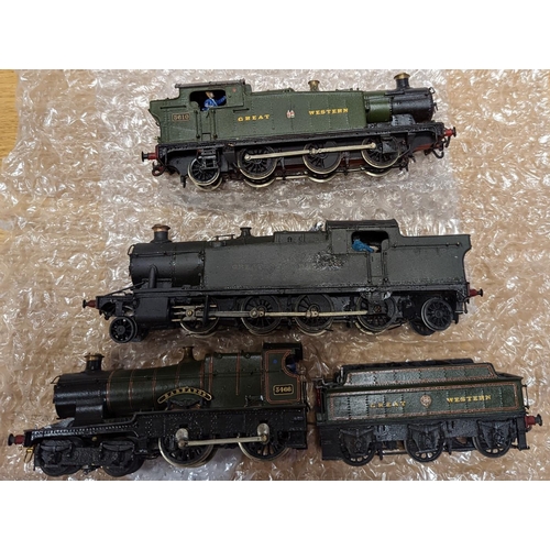 588 - Range of handmade locomotives, generally made and painted to a good standard, with G.W.R 5610 0-6-2,... 