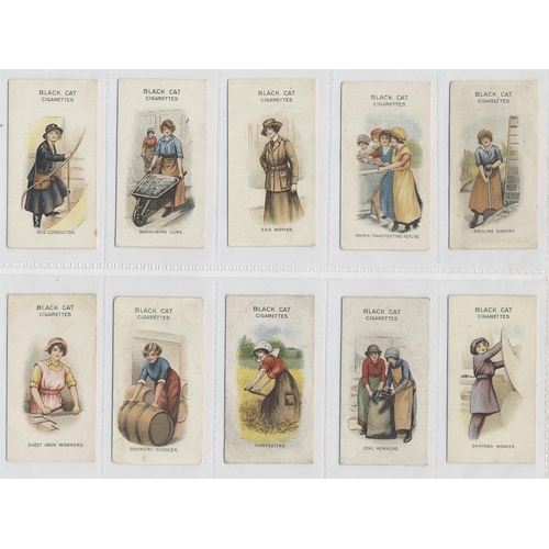 107 - Carreras. 1916 Women on war work complete set, generally excellent condition. (R)