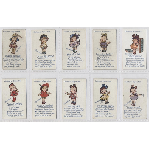 128 - Gallaher. 1916 Kute Kiddies complete set in plastic sleeves generally fair to good. Cat. £500. (See ... 