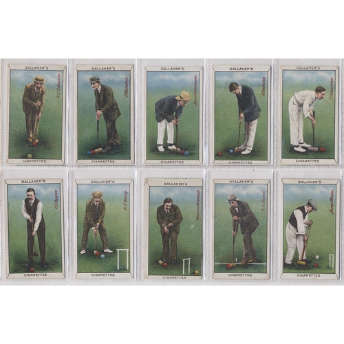 131 - Gallaher. 1912 Sports series complete set in plastic sleeves generally fair to good. Cat. £700. (See... 