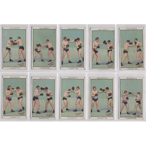 131 - Gallaher. 1912 Sports series complete set in plastic sleeves generally fair to good. Cat. £700. (See... 