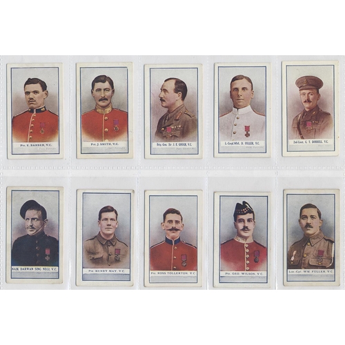 133 - Gallaher. 1915-1918 The Great War Victoria Cross Heroes series 1-8. Generally in very good condition... 