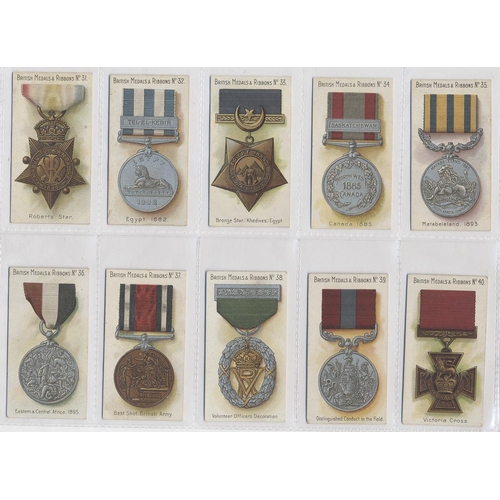 185 - Taddy. 1912 British Medals and Ribbons complete set in plastic sleeves generally good. Cat. £850. (S... 