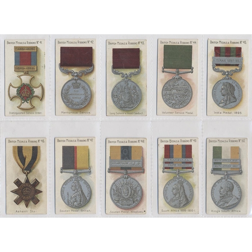 185 - Taddy. 1912 British Medals and Ribbons complete set in plastic sleeves generally good. Cat. £850. (S... 