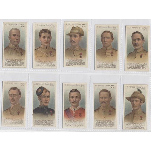 192 - Taddy. 1902 V.C Heroes Boer War (81-100) complete set in plastic sleeves generally good. Cat. £600. ... 