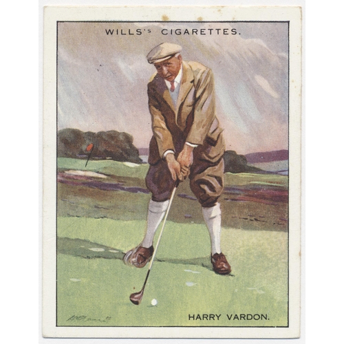 201 - Wills. 1930 Famous Golfers (L) complete set in plastic sleeves generally fair to good. Cat. £550. (S... 