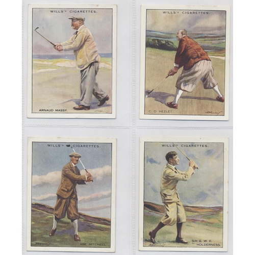 201 - Wills. 1930 Famous Golfers (L) complete set in plastic sleeves generally fair to good. Cat. £550. (S... 