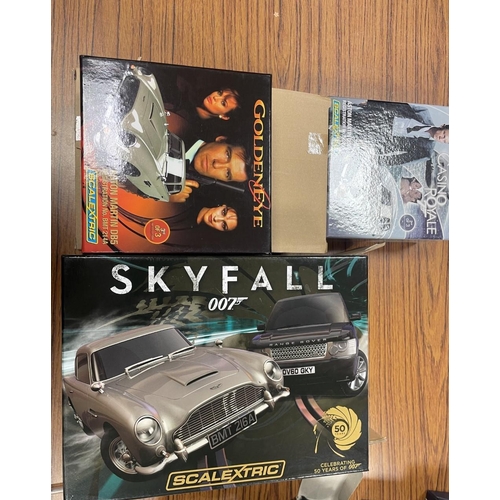 369 - Scalextric. Boxed collection with Skyfall 007 C3268A twin pack, Casino Royale Astin Martin No C3162A... 