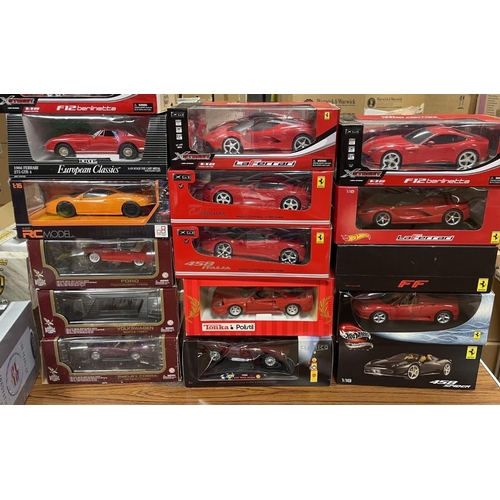 417 - Collection of 1/18 with XQ (4), Hot Wheels (4), Road Legends (2) total (16), 1/12 Rastar (10) etc (2... 