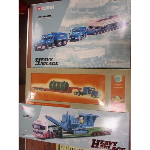 424 - Colection of Mainly Corgi Heavy Haulage mint in generally excellent boxes. Qty 10 (4B)