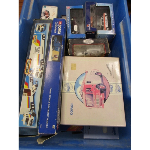 439 - Collection of Cars, Trucks and Buses boxed and unboxed in mixed condition featuring Corgi, Matchbox ... 