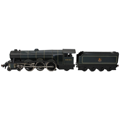 556 - Bassett Lowke. O Gauge LNER A1/A3 'Pacific' 4-6-2 BR 60103 'Flying Scotsman' green litho electric 12... 