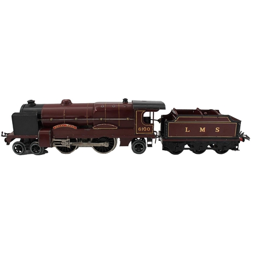 558 - Hornby. O gauge Royal Scot Set No. E320 generally good to good plus in good box with 4-4-2 20v elect... 