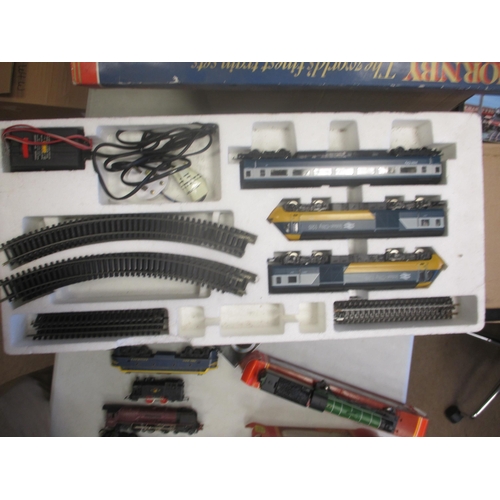 577 - Collection of mixed condition boxed and unboxed locomotives, wagons, coaches and track accessories, ... 