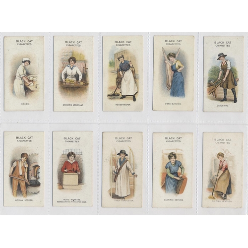 107 - Carreras. 1916 Women on war work complete set, generally excellent condition. (R)