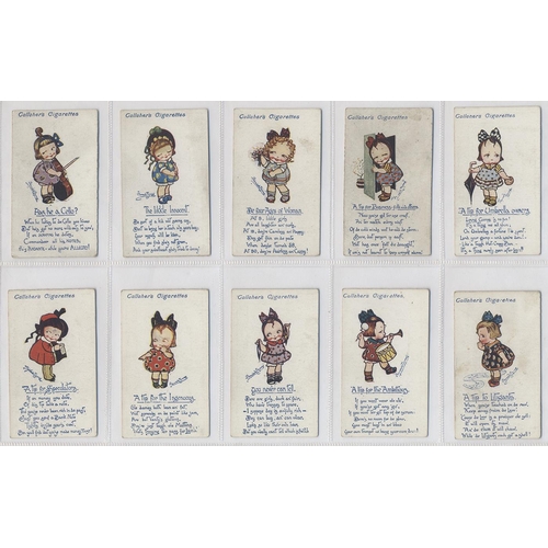 128 - Gallaher. 1916 Kute Kiddies complete set in plastic sleeves generally fair to good. Cat. £500. (See ... 