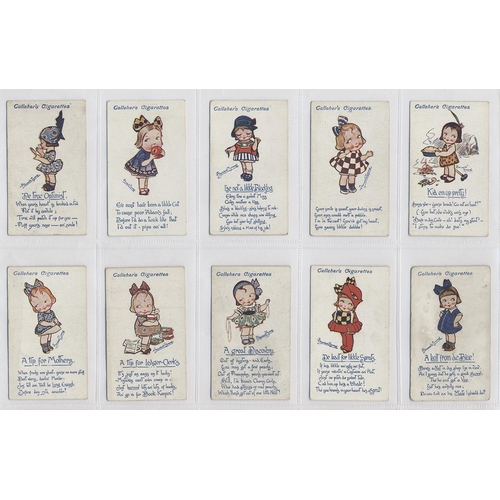 128 - Gallaher. 1916 Kute Kiddies complete set in plastic sleeves generally fair to good. Cat. £500. (See ... 