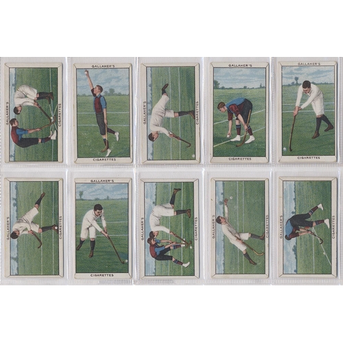 131 - Gallaher. 1912 Sports series complete set in plastic sleeves generally fair to good. Cat. £700. (See... 